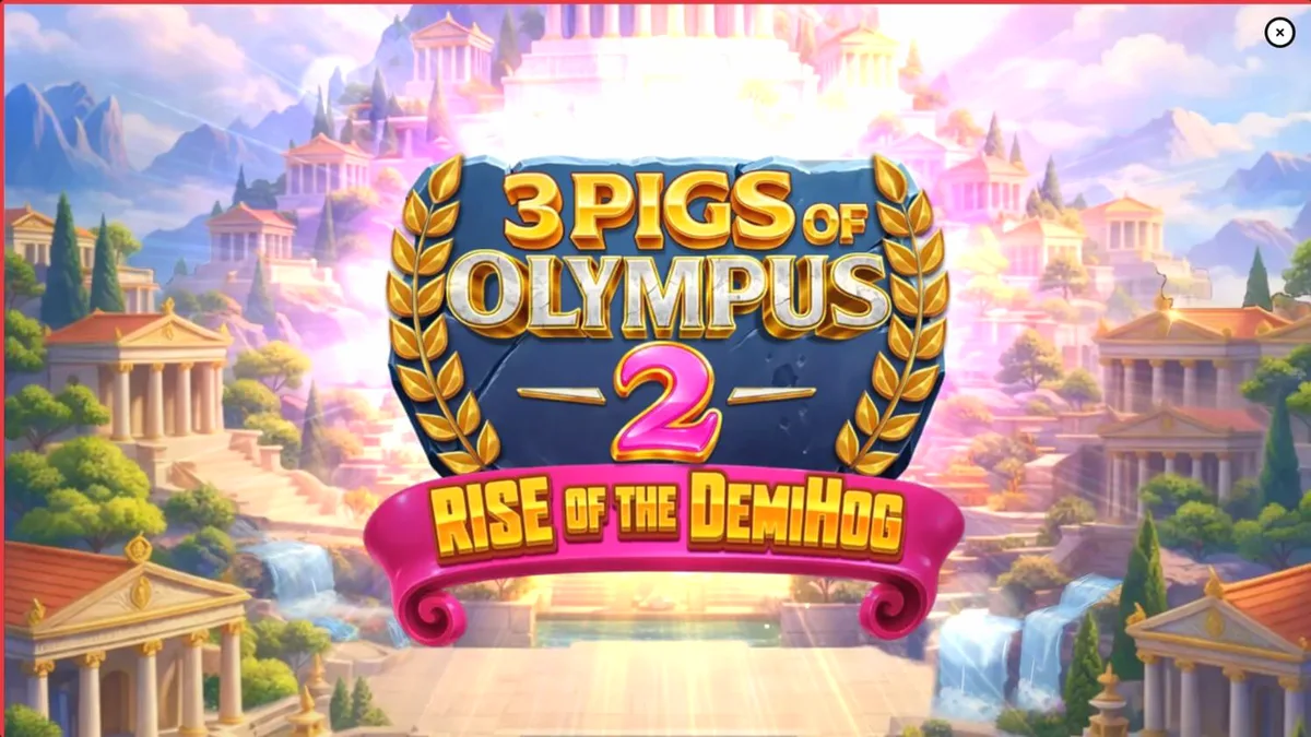 Tampilan visual slot 3 Pigs of Olympus 2 Rise of the DemiHog di layar ponsel
